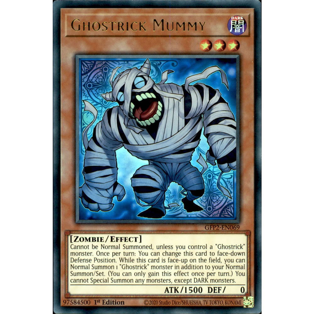 Ghostrick Mummy GFP2-EN069 Yu-Gi-Oh! Card from the Ghosts From the Past: The 2nd Haunting Set