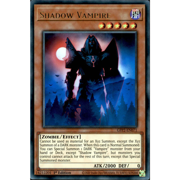 Bài Yugioh Chính Hãng ] Shadow Vampire - GFP2-EN071 - Ultra Rare 1st Edition | Việt Nam