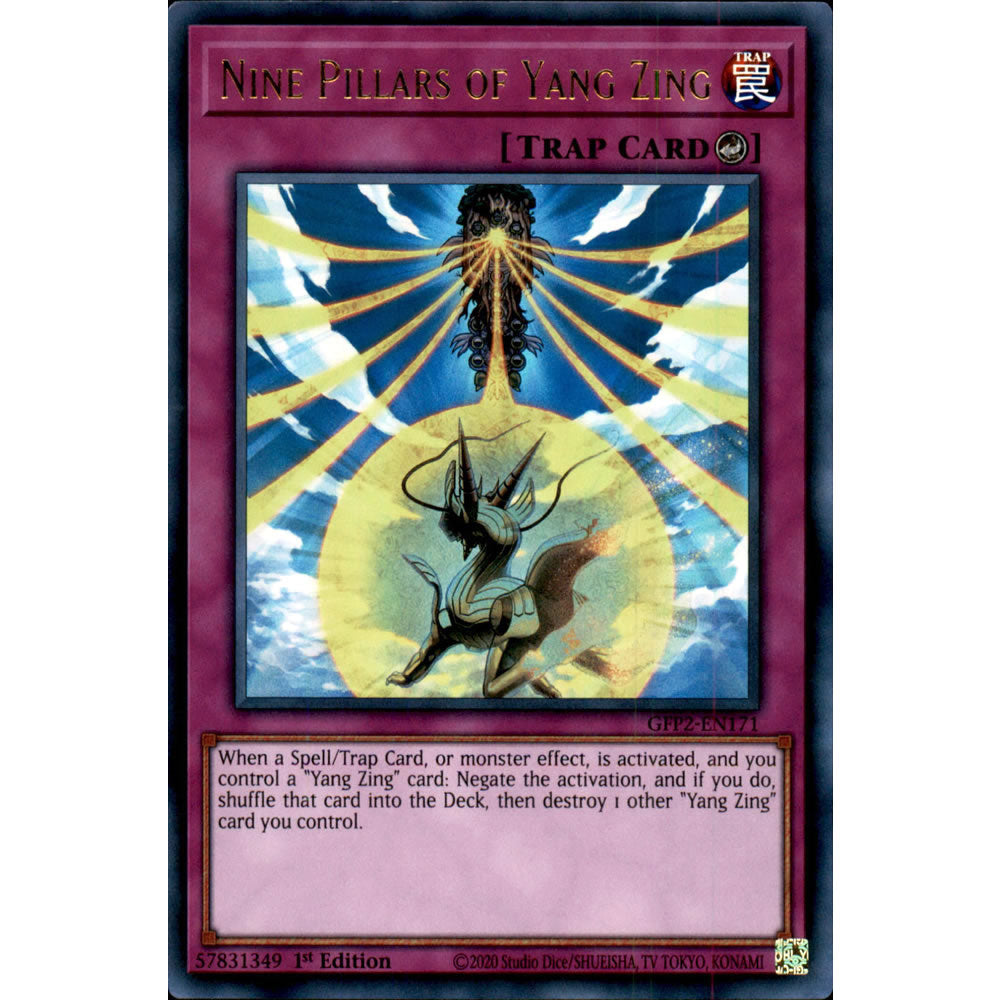 Nine Pillars of Yang Zing GFP2-EN171 Yu-Gi-Oh! Card from the Ghosts From the Past: The 2nd Haunting Set
