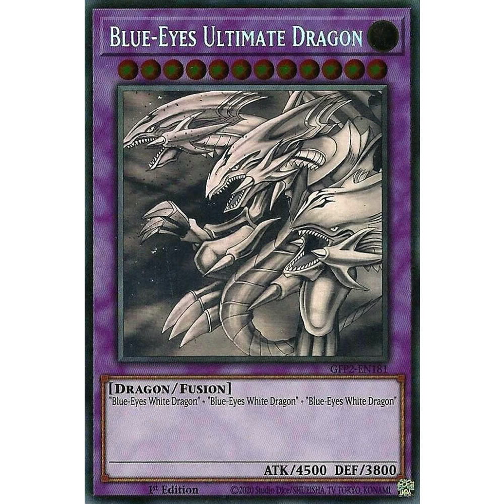 Blue-Eyes Ultimate Dragon GFP2-EN181 Yu-Gi-Oh! Card from the Ghosts From the Past: The 2nd Haunting Set