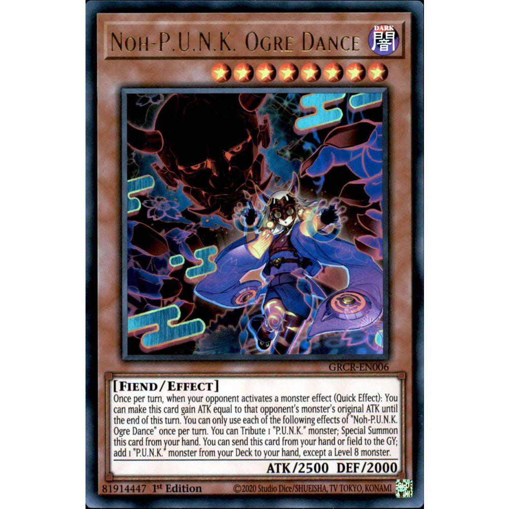 Noh-P.U.N.K. Ogre Dance GRCR-EN006 Yu-Gi-Oh! Card from the The Grand Creators Set