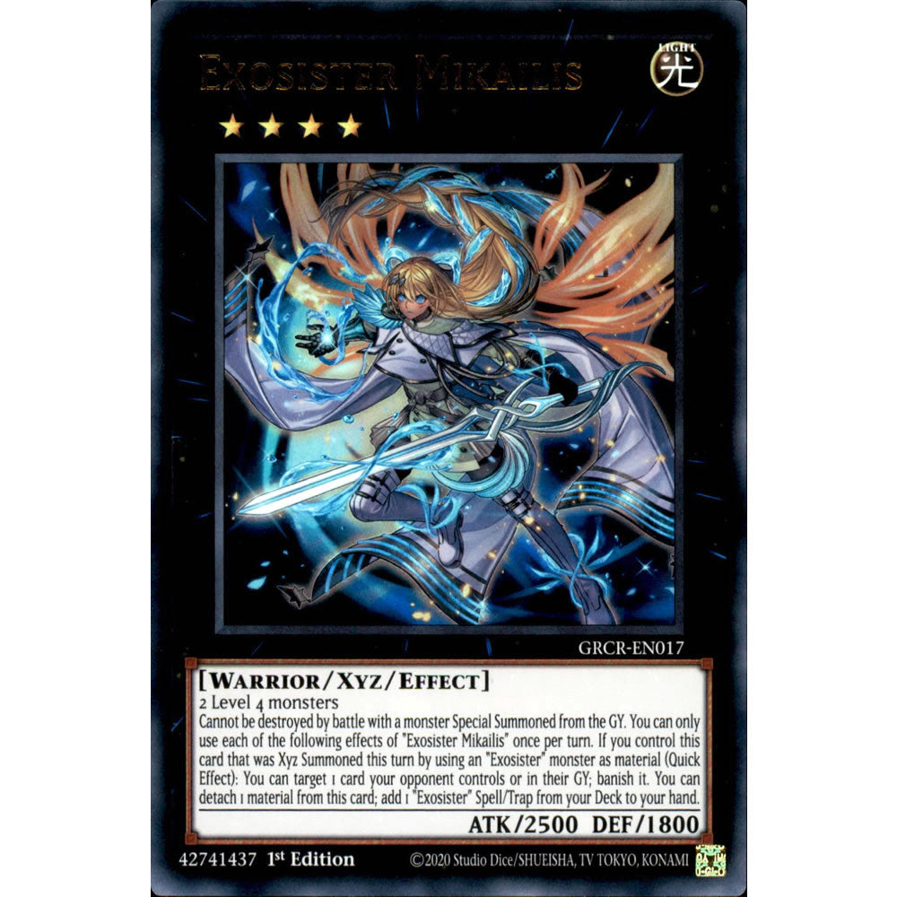 Exosister Mikailis GRCR-EN017 Yu-Gi-Oh! Card from the The Grand Creators Set