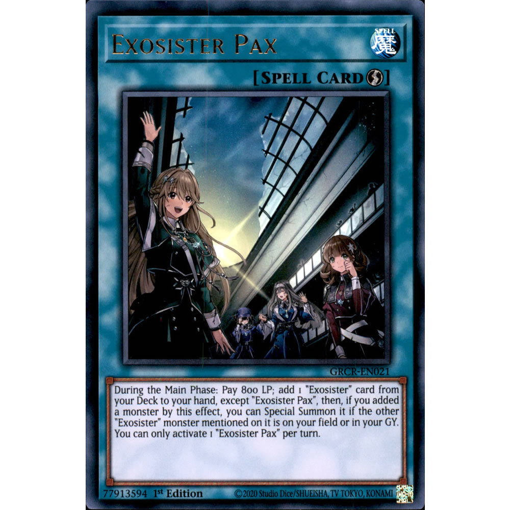 Exosister Pax GRCR-EN021 Yu-Gi-Oh! Card from the The Grand Creators Set