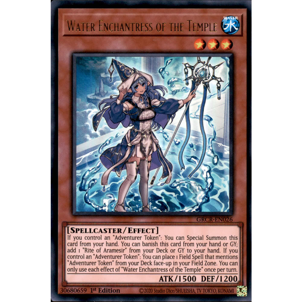 Water Enchantress of the Temple GRCR-EN026 Yu-Gi-Oh! Card from the The Grand Creators Set