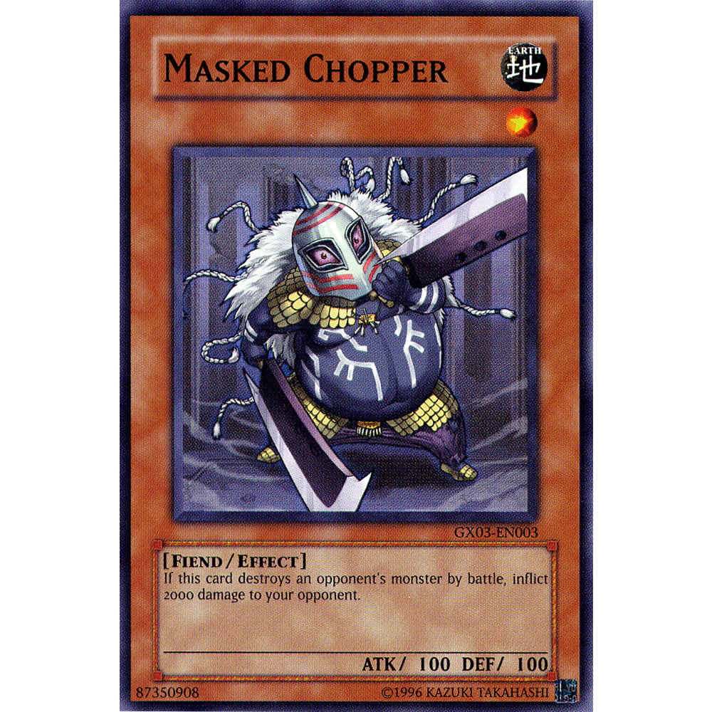 Masked Chopper GX03-EN003 Yu-Gi-Oh! Card from the GX Spirit Caller Set