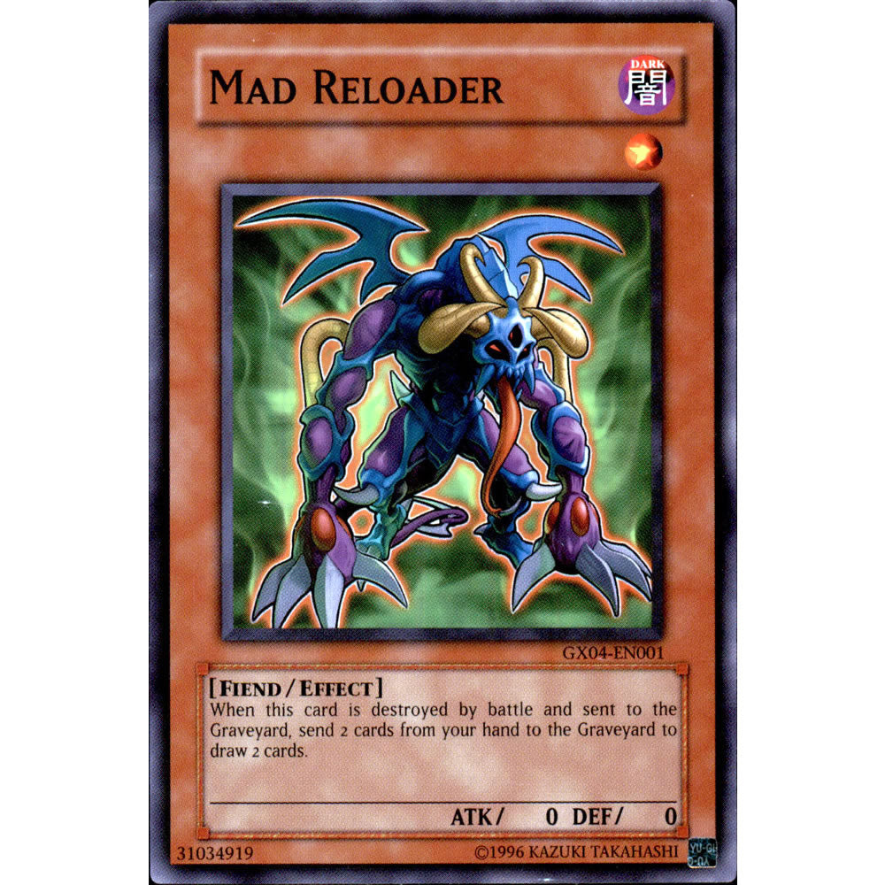 Mad Reloader GX04-EN001 Yu-Gi-Oh! Card from the GX Tag Force 2 Set