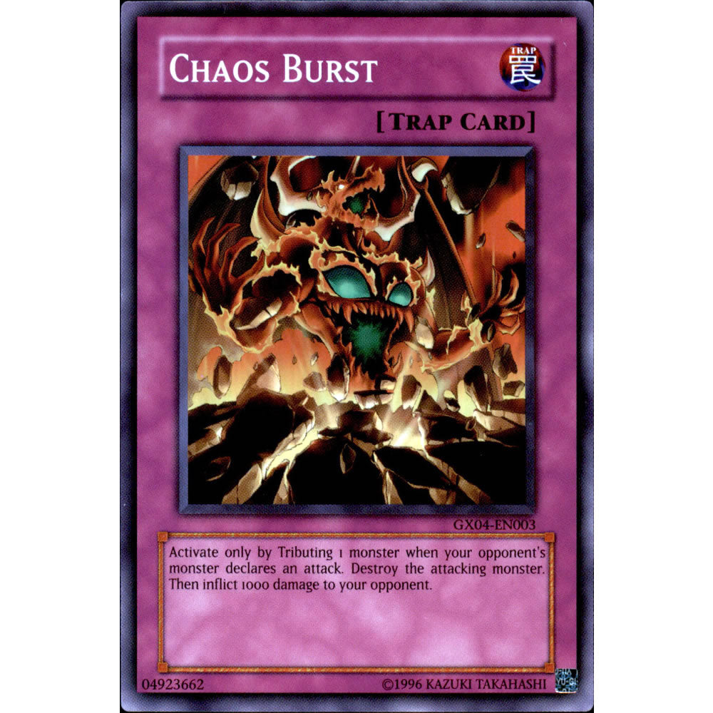 Chaos Burst GX04-EN003 Yu-Gi-Oh! Card from the GX Tag Force 2 Set