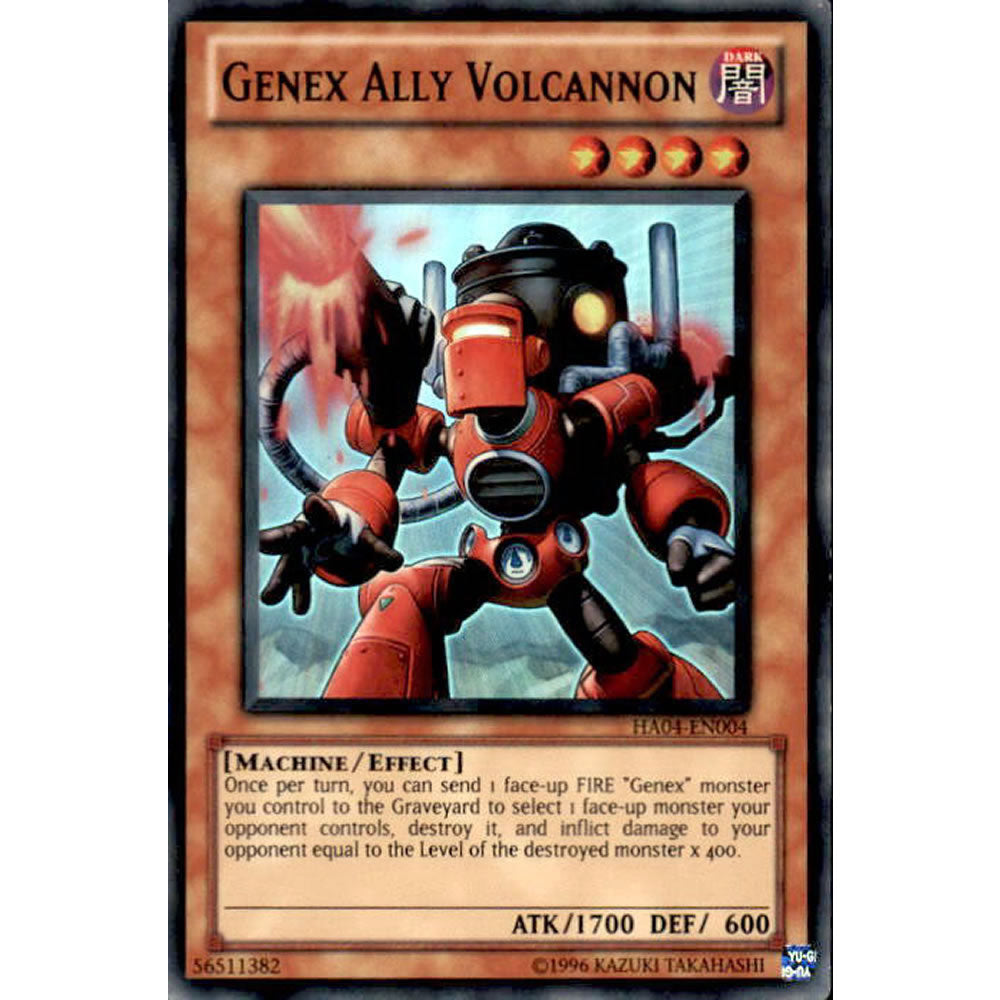 Genex Ally Volcannon HA04-EN004 Yu-Gi-Oh! Card from the Hidden Arsenal 4: Trishula's Triumph Set
