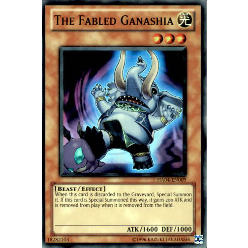The Fabled Ganashia HA04-EN009 Yu-Gi-Oh! Card from the Hidden Arsenal 4: Trishula's Triumph Set
