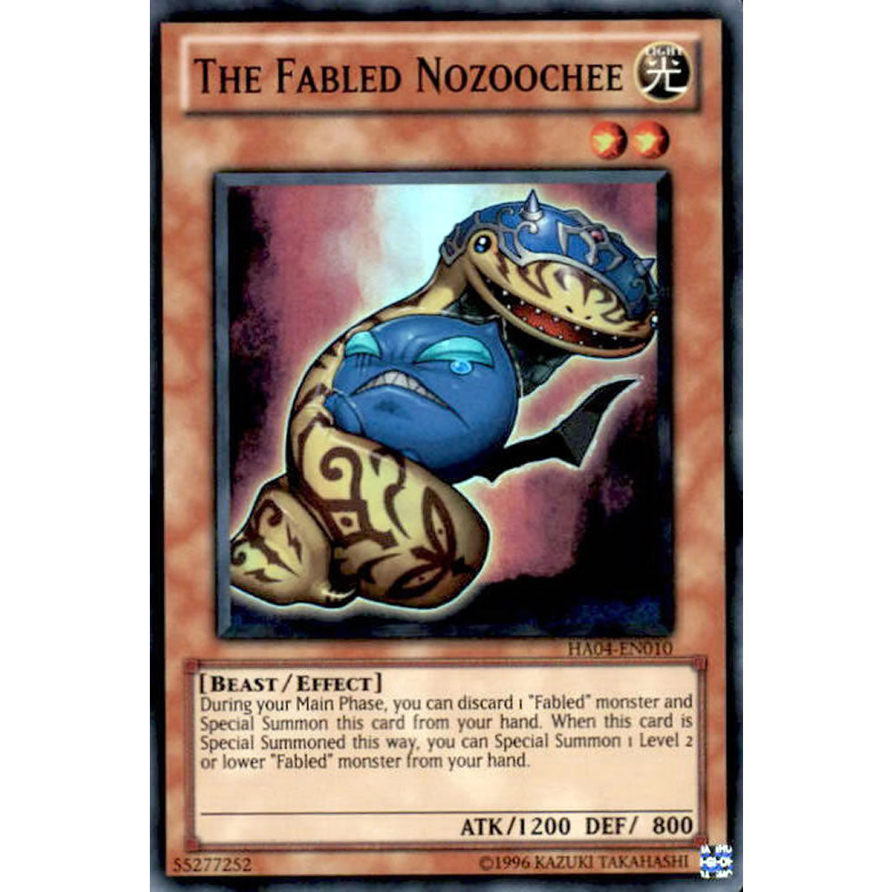 The Fabled Nozoochee HA04-EN010 Yu-Gi-Oh! Card from the Hidden Arsenal 4: Trishula's Triumph Set