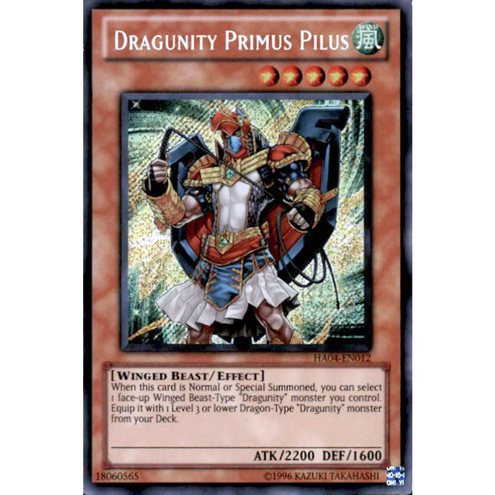 Dragunity Primus Pilus HA04-EN012 Yu-Gi-Oh! Card from the Hidden Arsenal 4: Trishula's Triumph Set