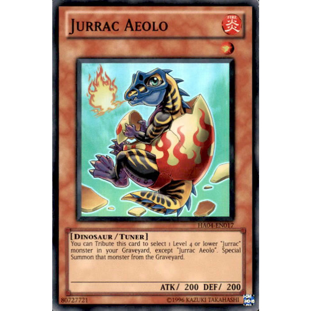 Jurrac Aeolo HA04-EN017 Yu-Gi-Oh! Card from the Hidden Arsenal 4: Trishula's Triumph Set