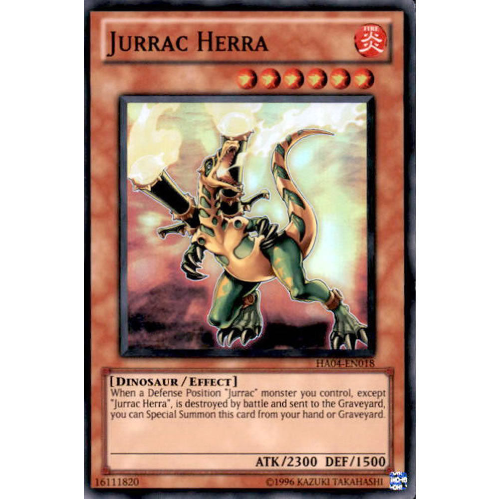 Jurrac Herra HA04-EN018 Yu-Gi-Oh! Card from the Hidden Arsenal 4: Trishula's Triumph Set