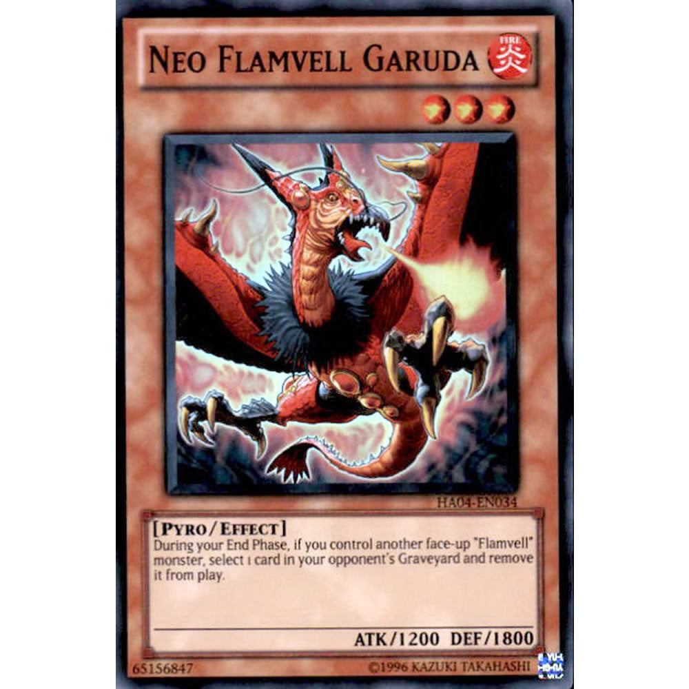Neo Flamvell Garuda HA04-EN034 Yu-Gi-Oh! Card from the Hidden Arsenal 4: Trishula's Triumph Set