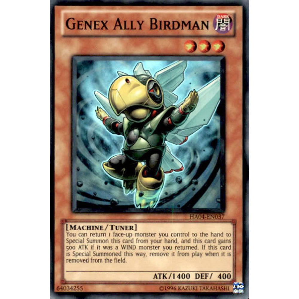 Genex Ally Birdman HA04-EN037 Yu-Gi-Oh! Card from the Hidden Arsenal 4: Trishula's Triumph Set