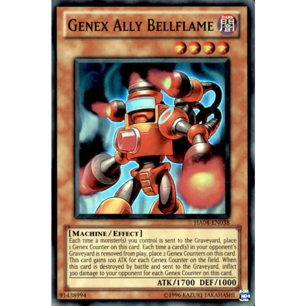 Genex Ally Bellflame HA04-EN038 Yu-Gi-Oh! Card from the Hidden Arsenal 4: Trishula's Triumph Set