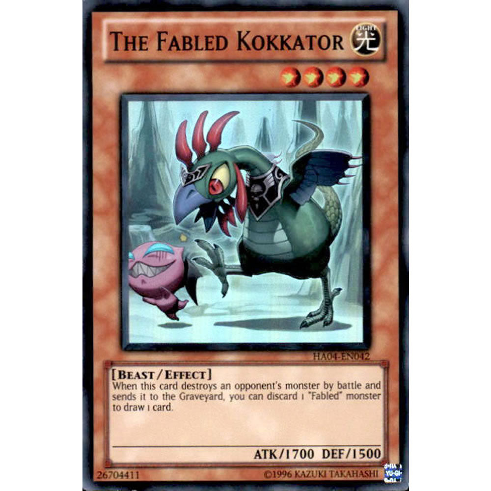 The Fabled Kokkator HA04-EN042 Yu-Gi-Oh! Card from the Hidden Arsenal 4: Trishula's Triumph Set