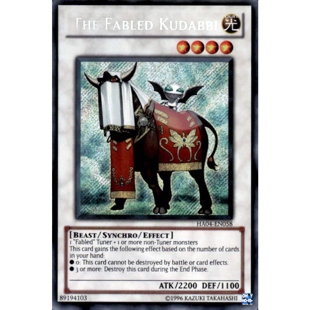 The Fabled Kudabbi HA04-EN058 Yu-Gi-Oh! Card from the Hidden Arsenal 4: Trishula's Triumph Set