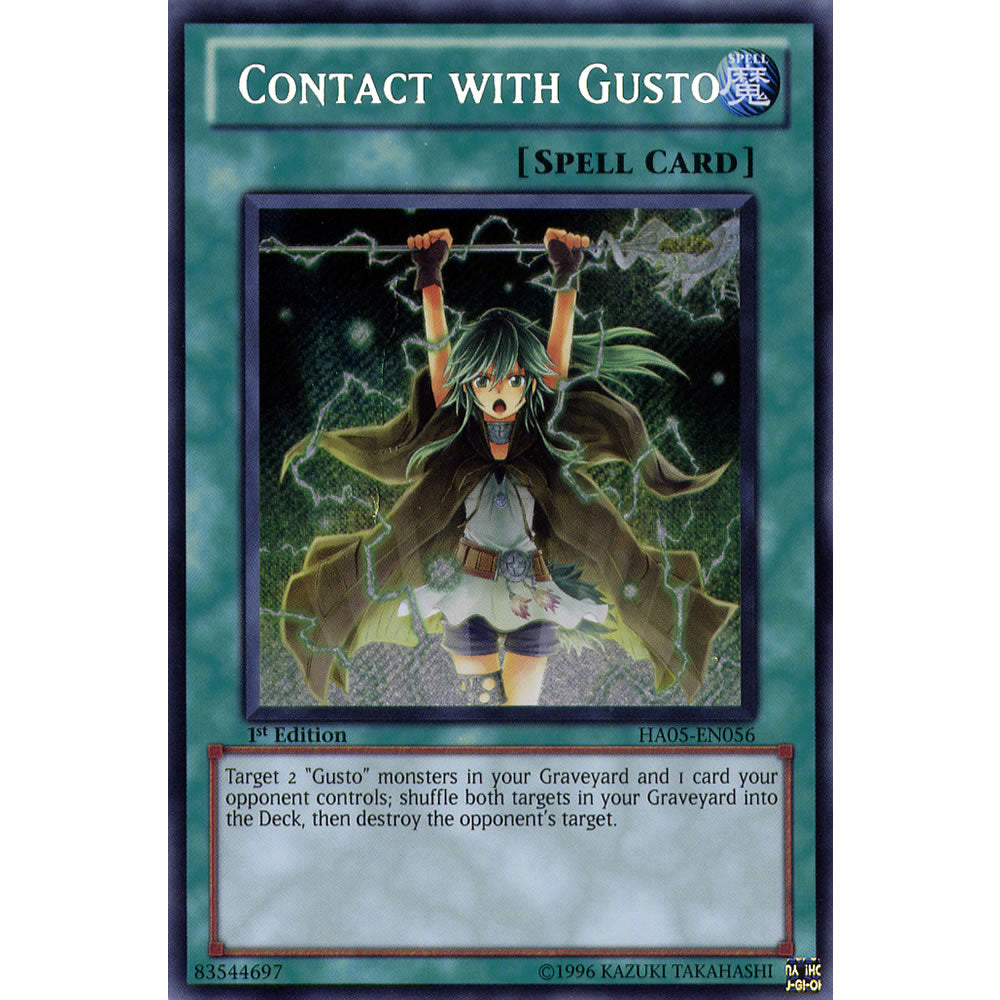 Contact with Gusto HA05-EN056 Yu-Gi-Oh! Card from the Hidden Arsenal 5: Steelswarm Invasion Set