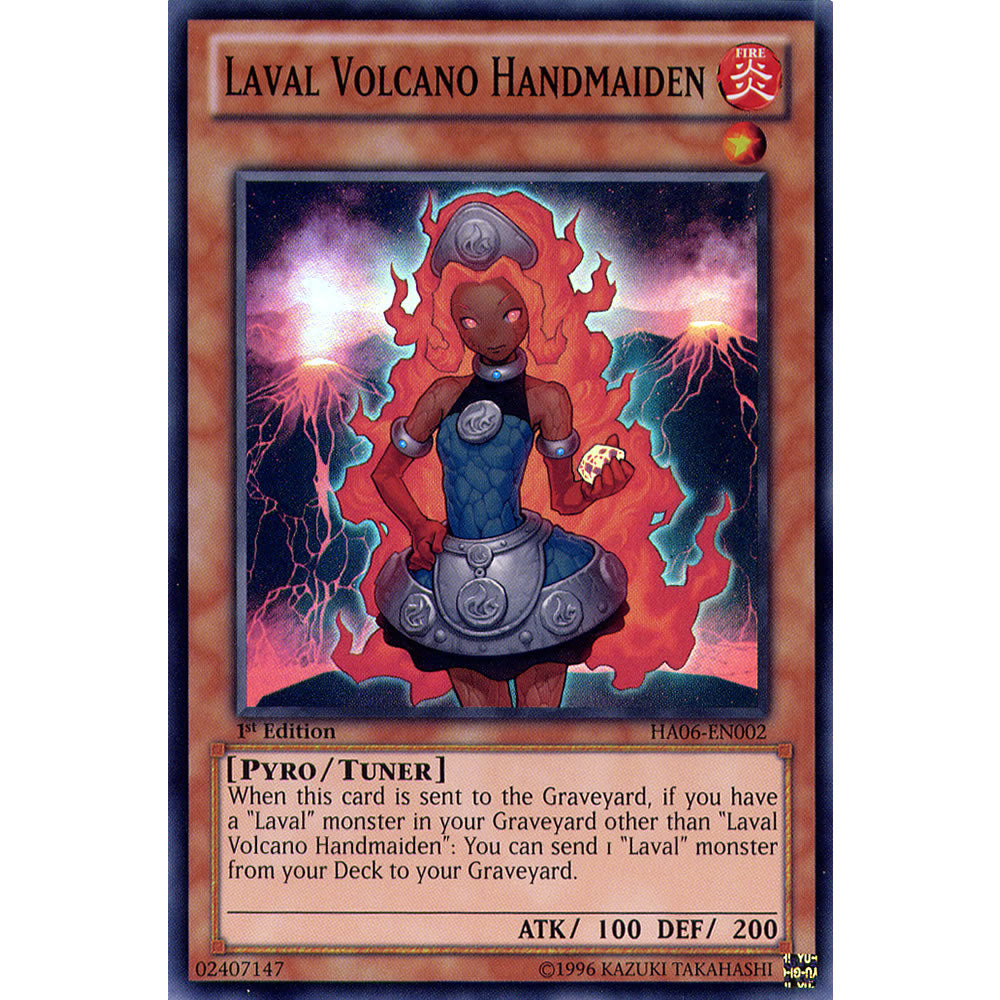 Laval Volcano Handmaiden HA06-EN002 Yu-Gi-Oh! Card from the Hidden Arsenal 6: Omega Xyz Set