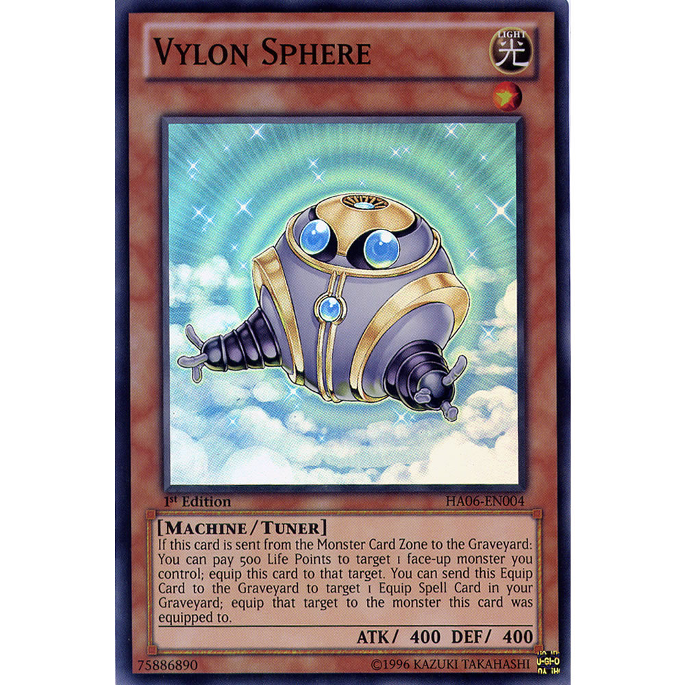 Vylon Sphere HA06-EN004 Yu-Gi-Oh! Card from the Hidden Arsenal 6: Omega Xyz Set