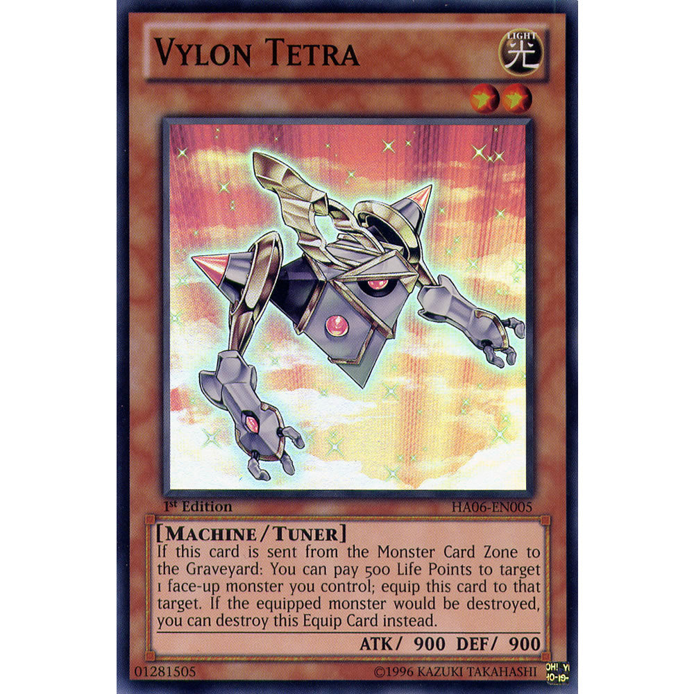 Vylon Tetra HA06-EN005 Yu-Gi-Oh! Card from the Hidden Arsenal 6: Omega Xyz Set