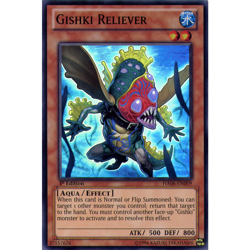 Gishki Reliever HA06-EN009 Yu-Gi-Oh! Card from the Hidden Arsenal 6: Omega Xyz Set