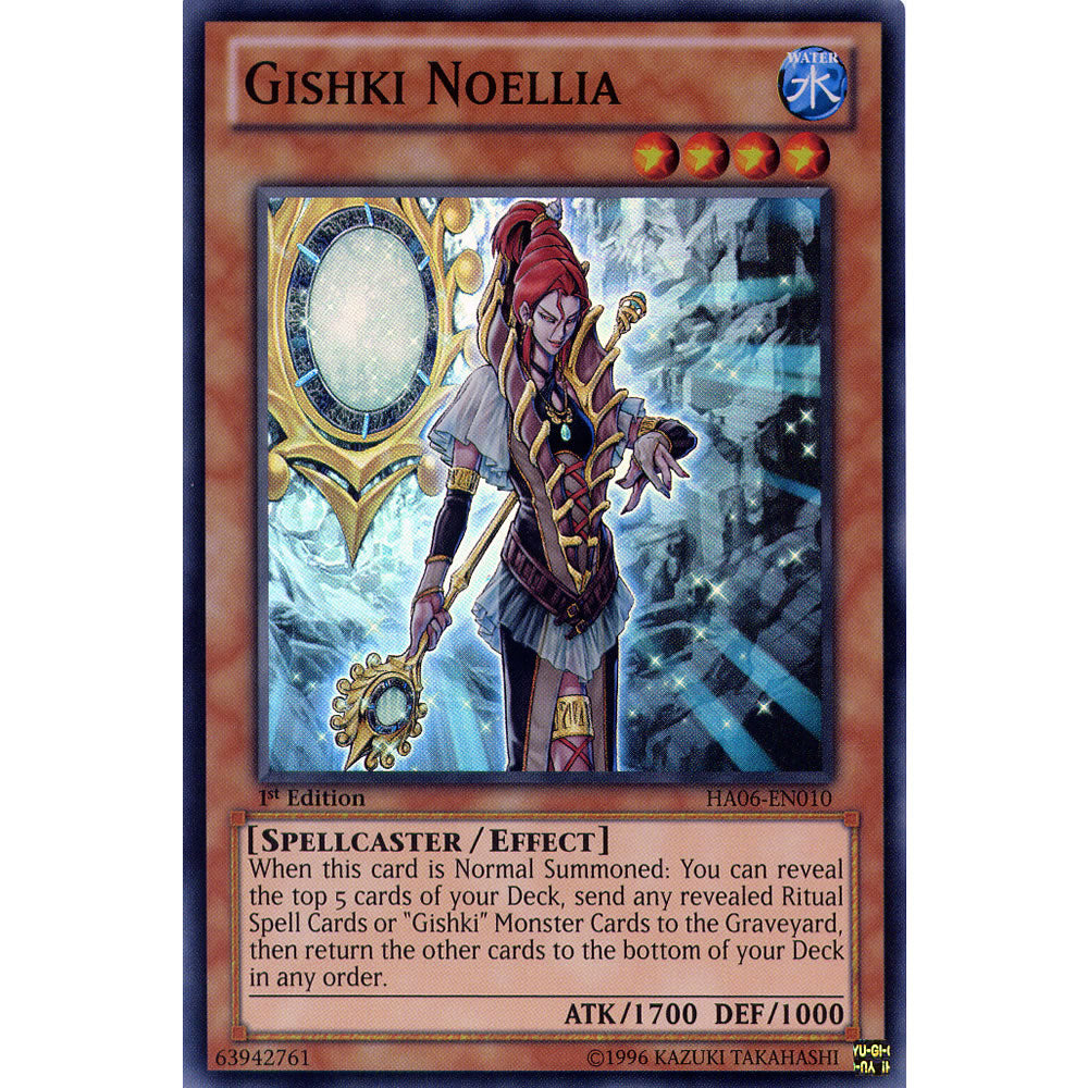 Gishki Noellia HA06-EN010 Yu-Gi-Oh! Card from the Hidden Arsenal 6: Omega Xyz Set