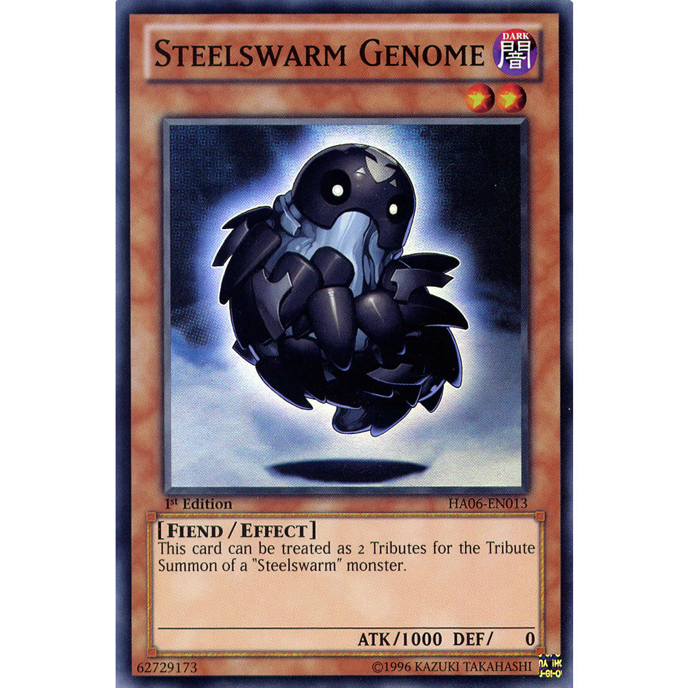 Steelswarm Genome HA06-EN013 Yu-Gi-Oh! Card from the Hidden Arsenal 6: Omega Xyz Set