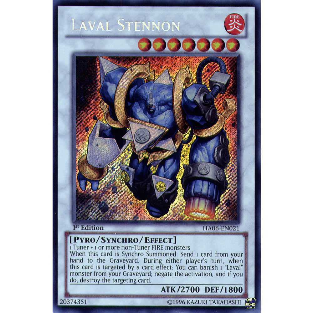 Laval Stennon HA06-EN021 Yu-Gi-Oh! Card from the Hidden Arsenal 6: Omega Xyz Set