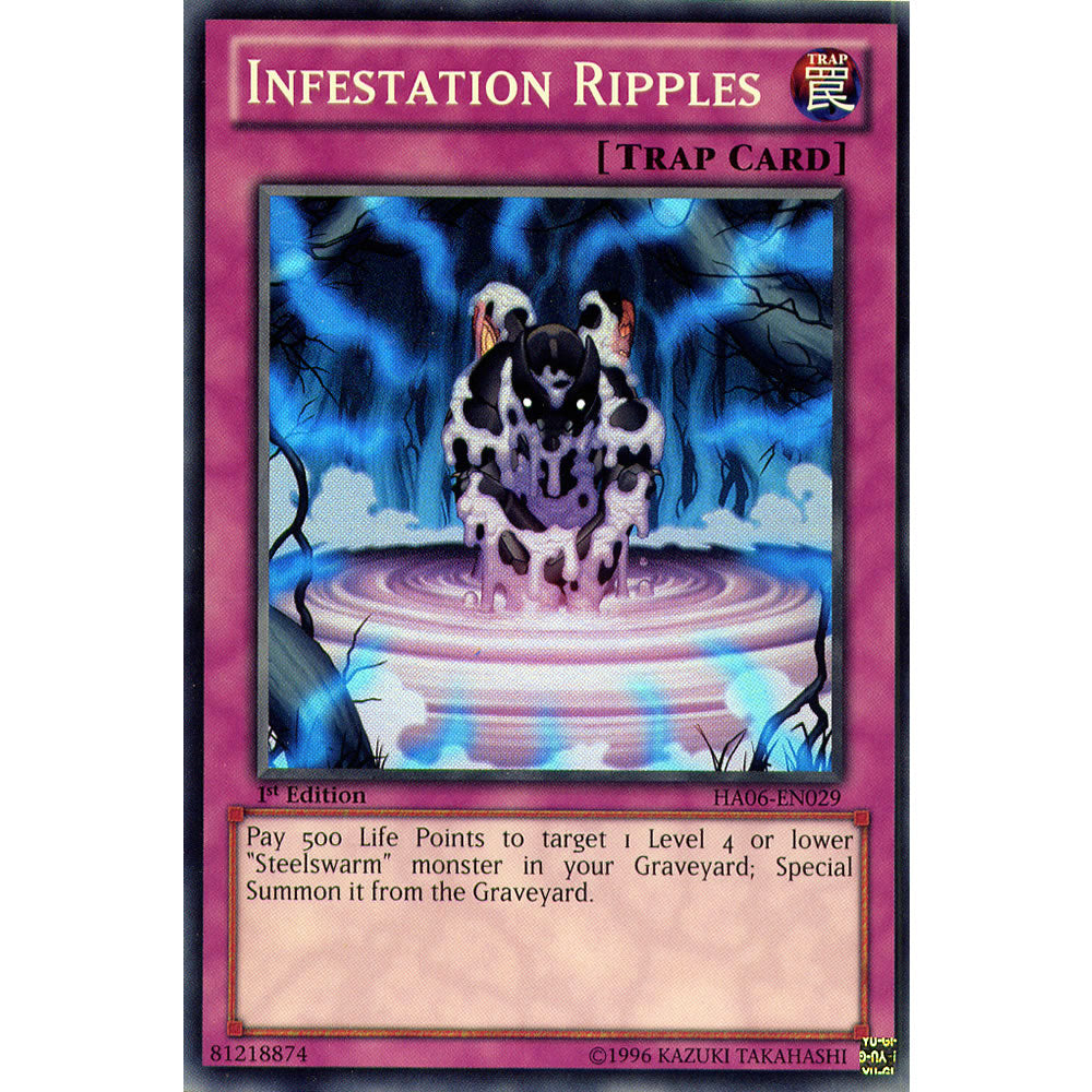 Infestation Ripples HA06-EN029 Yu-Gi-Oh! Card from the Hidden Arsenal 6: Omega Xyz Set