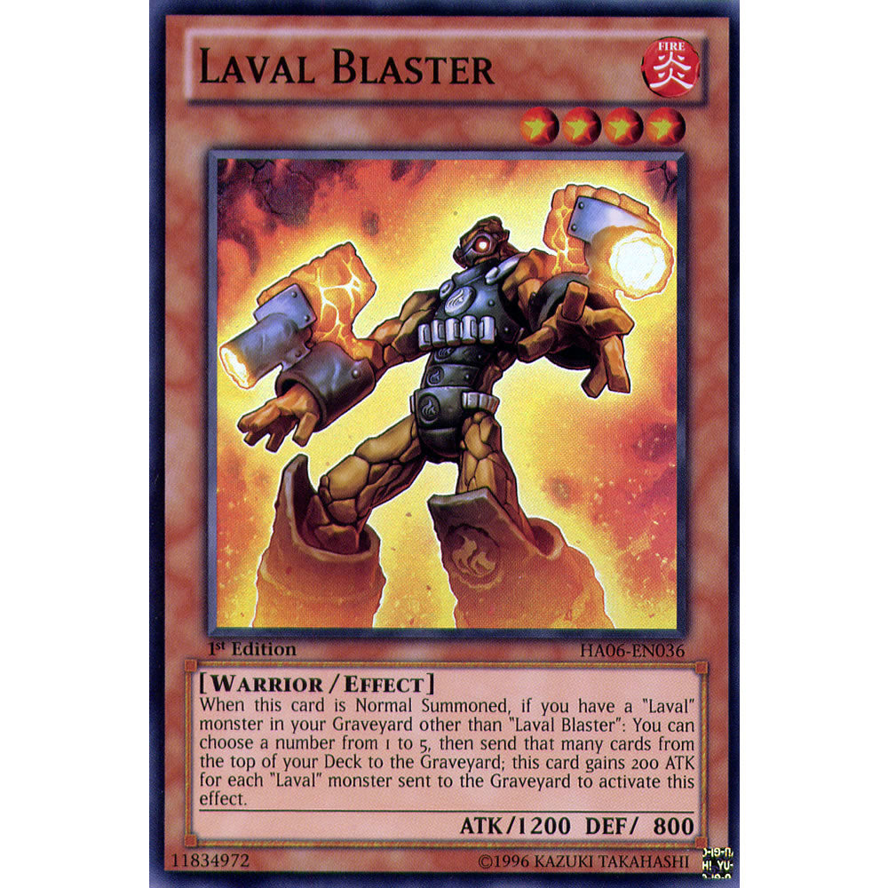 Laval Blaster HA06-EN036 Yu-Gi-Oh! Card from the Hidden Arsenal 6: Omega Xyz Set