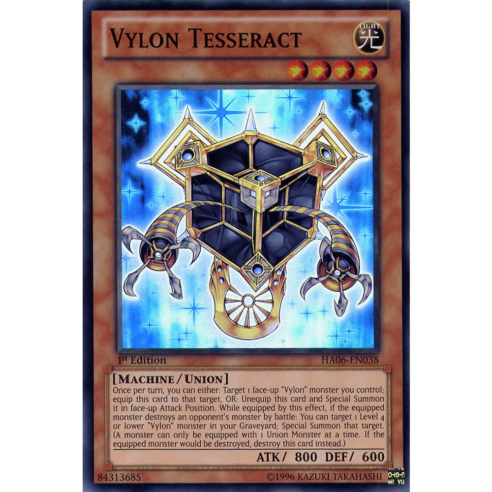 Vylon Tesseract HA06-EN038 Yu-Gi-Oh! Card from the Hidden Arsenal 6: Omega Xyz Set
