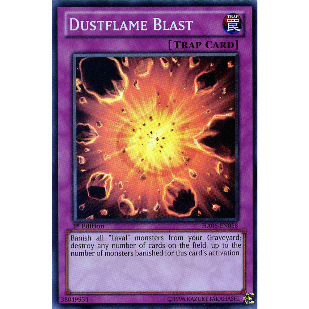 Dustflame Blast HA06-EN058 Yu-Gi-Oh! Card from the Hidden Arsenal 6: Omega Xyz Set