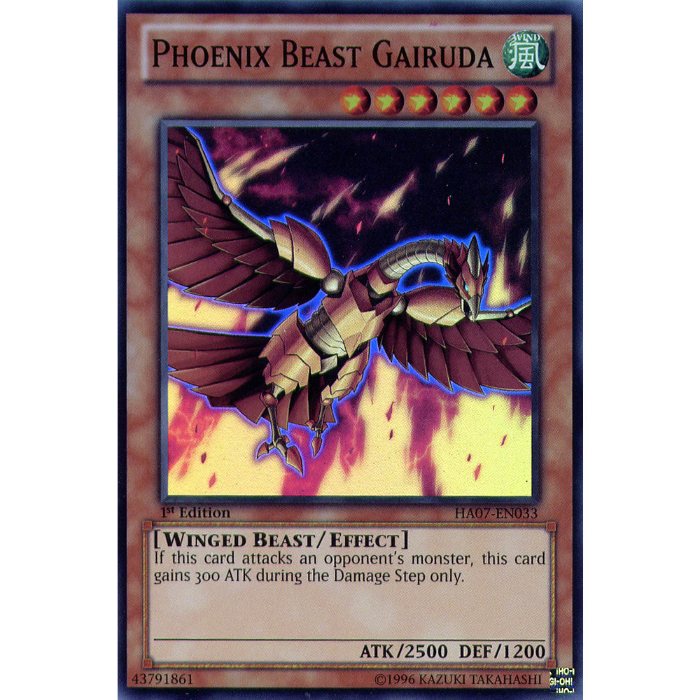 Phoenix Beast Gairuda HA07-EN033 Yu-Gi-Oh! Card from the Hidden Arsenal 7: Knight of Stars Set