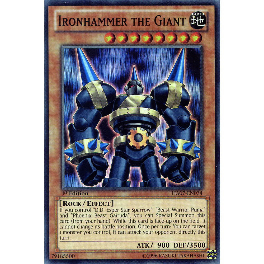 Ironhammer the Giant HA07-EN034 Yu-Gi-Oh! Card from the Hidden Arsenal 7: Knight of Stars Set