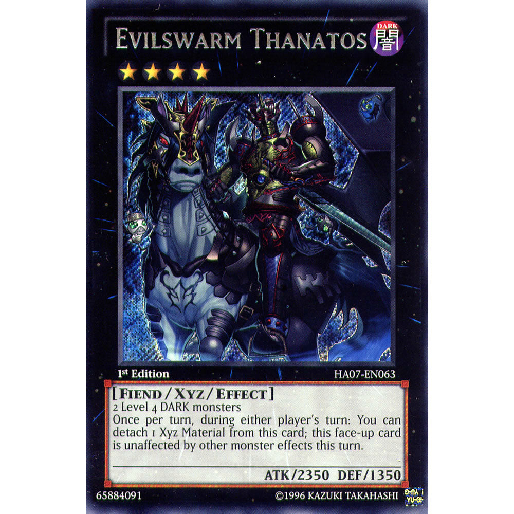 Evilswarm Thanatos HA07-EN063 Yu-Gi-Oh! Card from the Hidden Arsenal 7: Knight of Stars Set