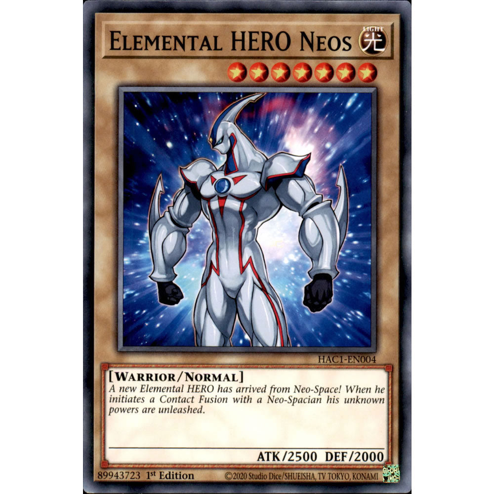Elemental HERO Neos HAC1-EN004 Yu-Gi-Oh! Card from the Hidden Arsenal: Chapter 1 Set