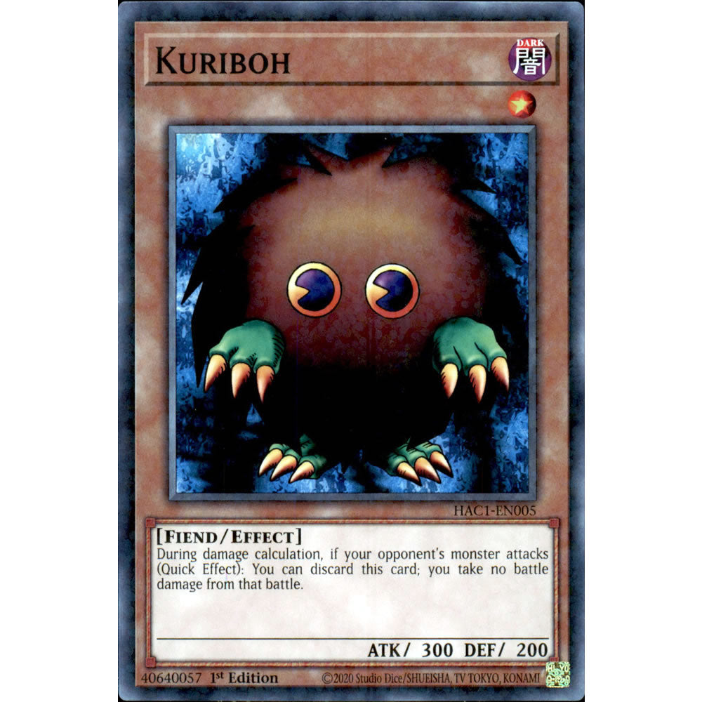 Kuriboh HAC1-EN005 Yu-Gi-Oh! Card from the Hidden Arsenal: Chapter 1 Set