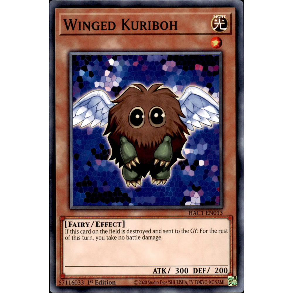 Winged Kuriboh HAC1-EN013 Yu-Gi-Oh! Card from the Hidden Arsenal: Chapter 1 Set