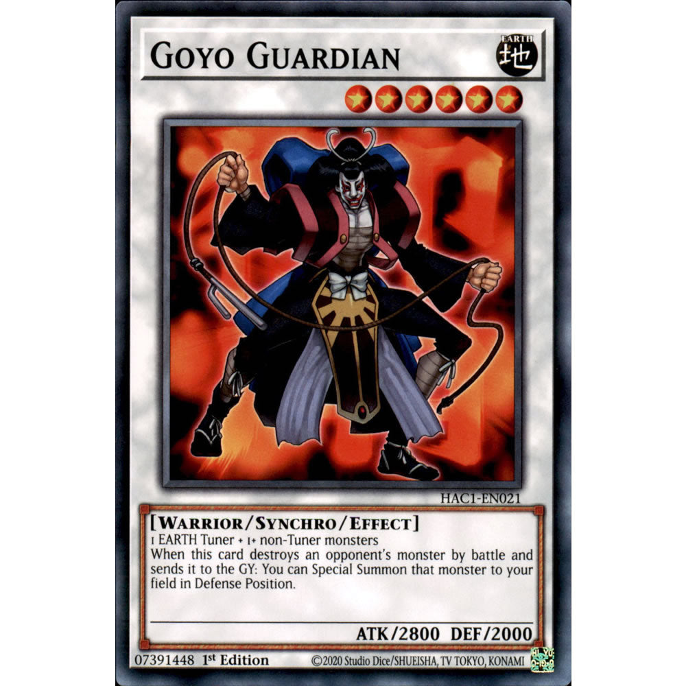 Goyo Guardian HAC1-EN021 Yu-Gi-Oh! Card from the Hidden Arsenal: Chapter 1 Set