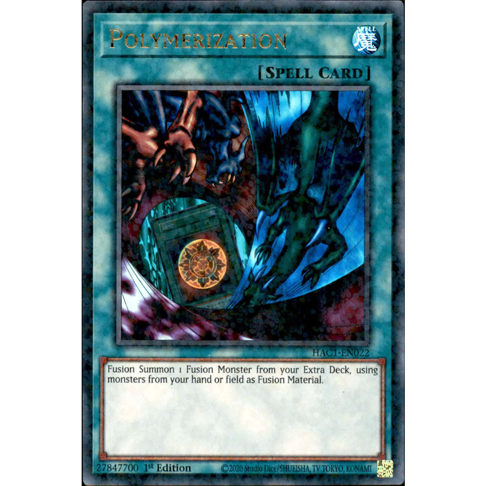 Polymerization HAC1-EN022 Yu-Gi-Oh! Card from the Hidden Arsenal: Chapter 1 Set