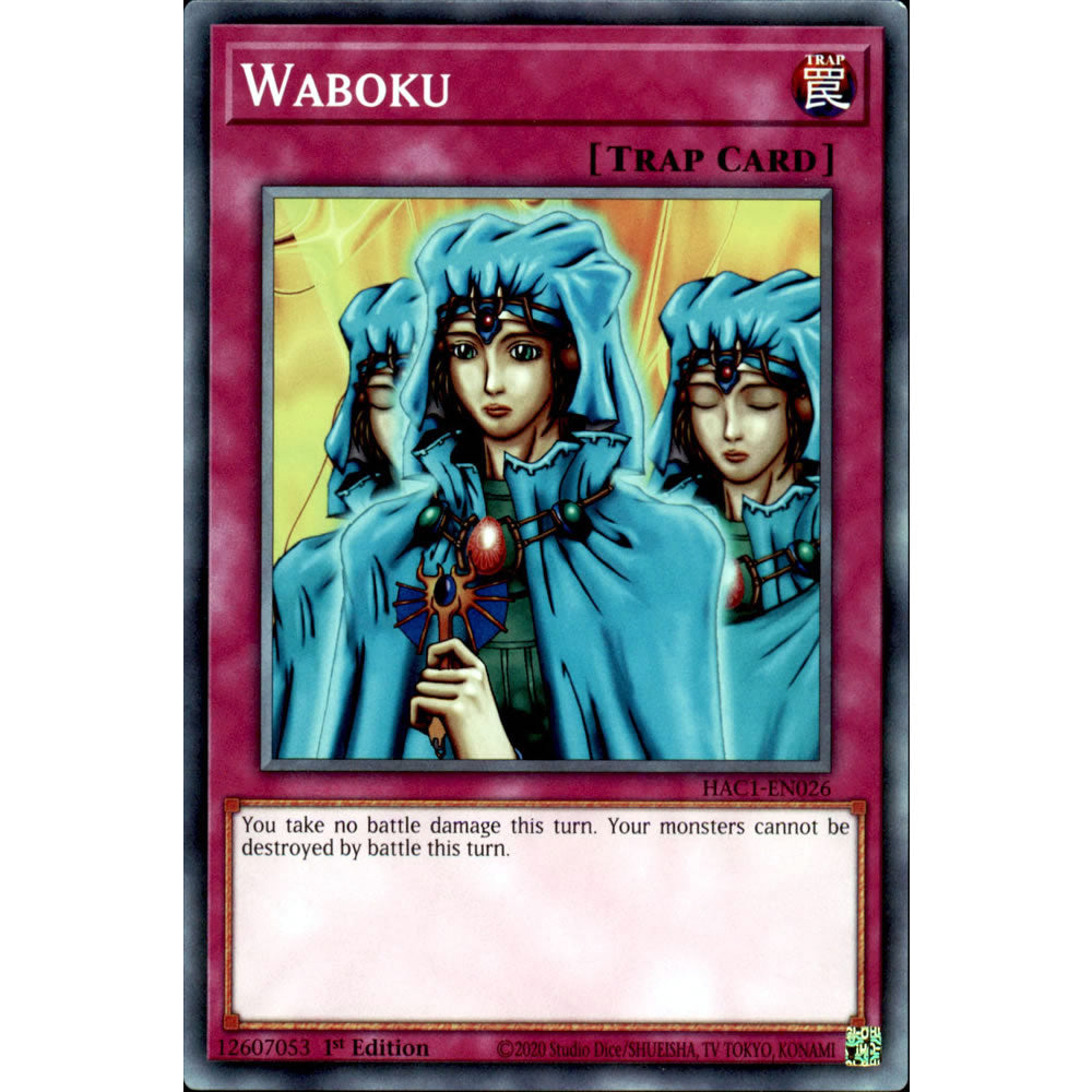 Waboku HAC1-EN026 Yu-Gi-Oh! Card from the Hidden Arsenal: Chapter 1 Set