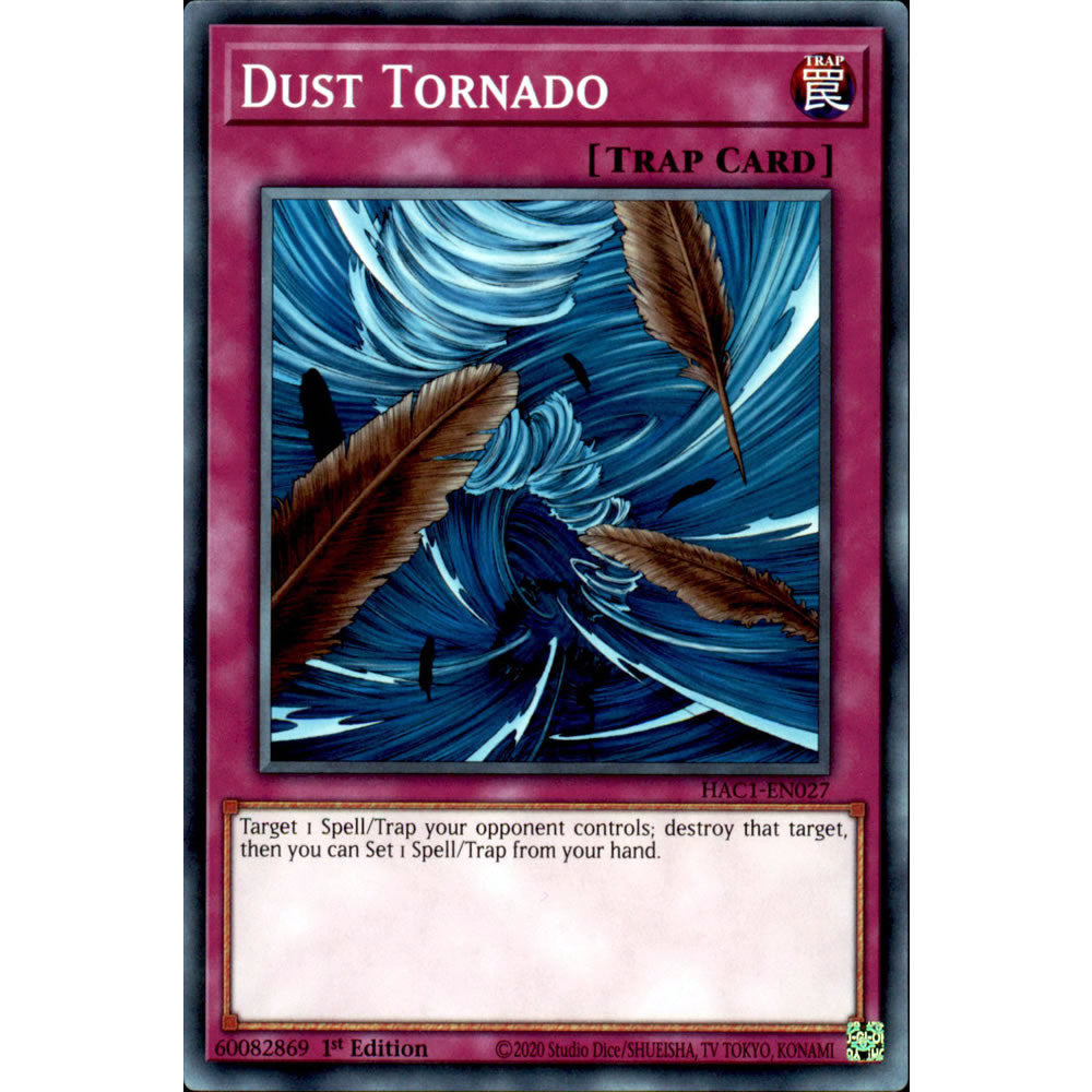 Dust Tornado HAC1-EN027 Yu-Gi-Oh! Card from the Hidden Arsenal: Chapter 1 Set