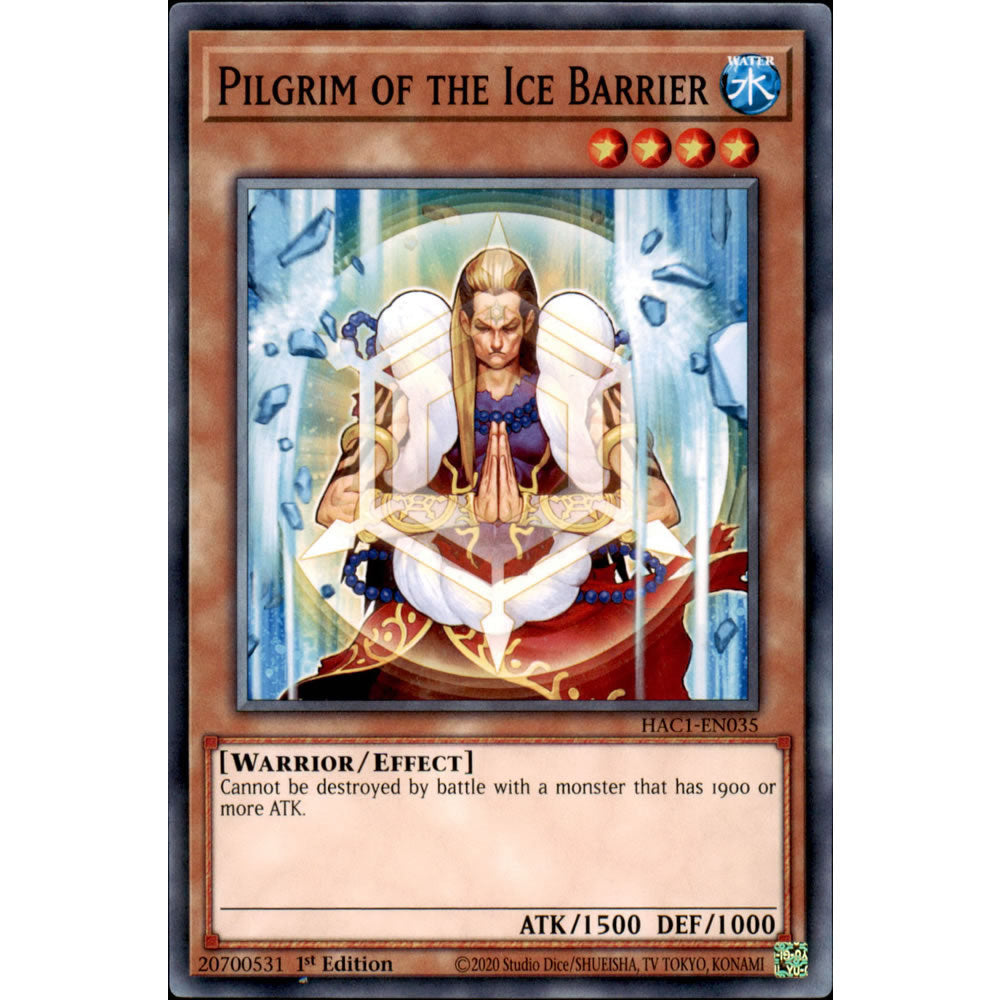 Pilgrim of the Ice Barrier HAC1-EN035 Yu-Gi-Oh! Card from the Hidden Arsenal: Chapter 1 Set