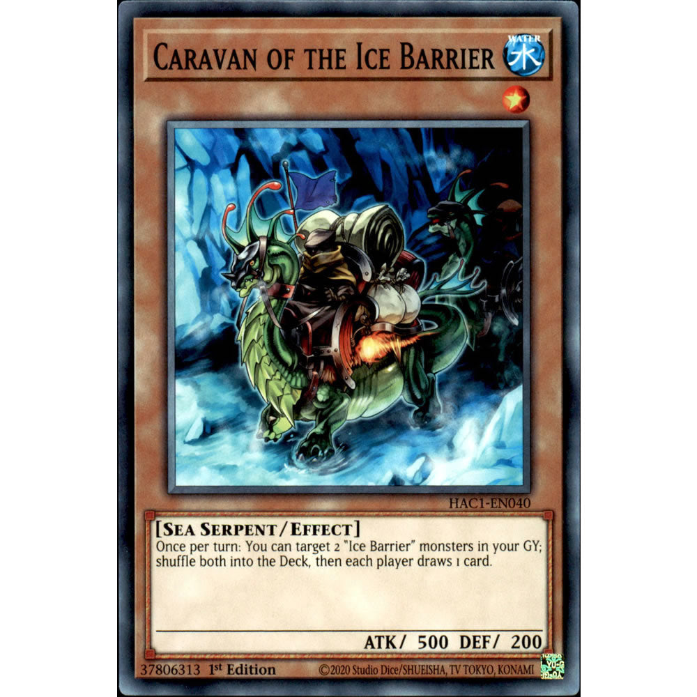 Caravan of the Ice Barrier HAC1-EN040 Yu-Gi-Oh! Card from the Hidden Arsenal: Chapter 1 Set