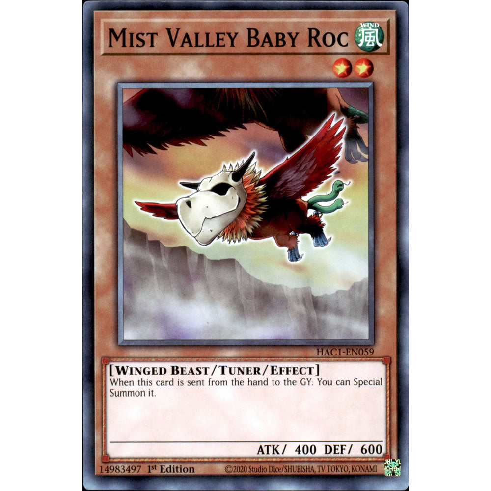 Mist Valley Baby Roc HAC1-EN059 Yu-Gi-Oh! Card from the Hidden Arsenal: Chapter 1 Set