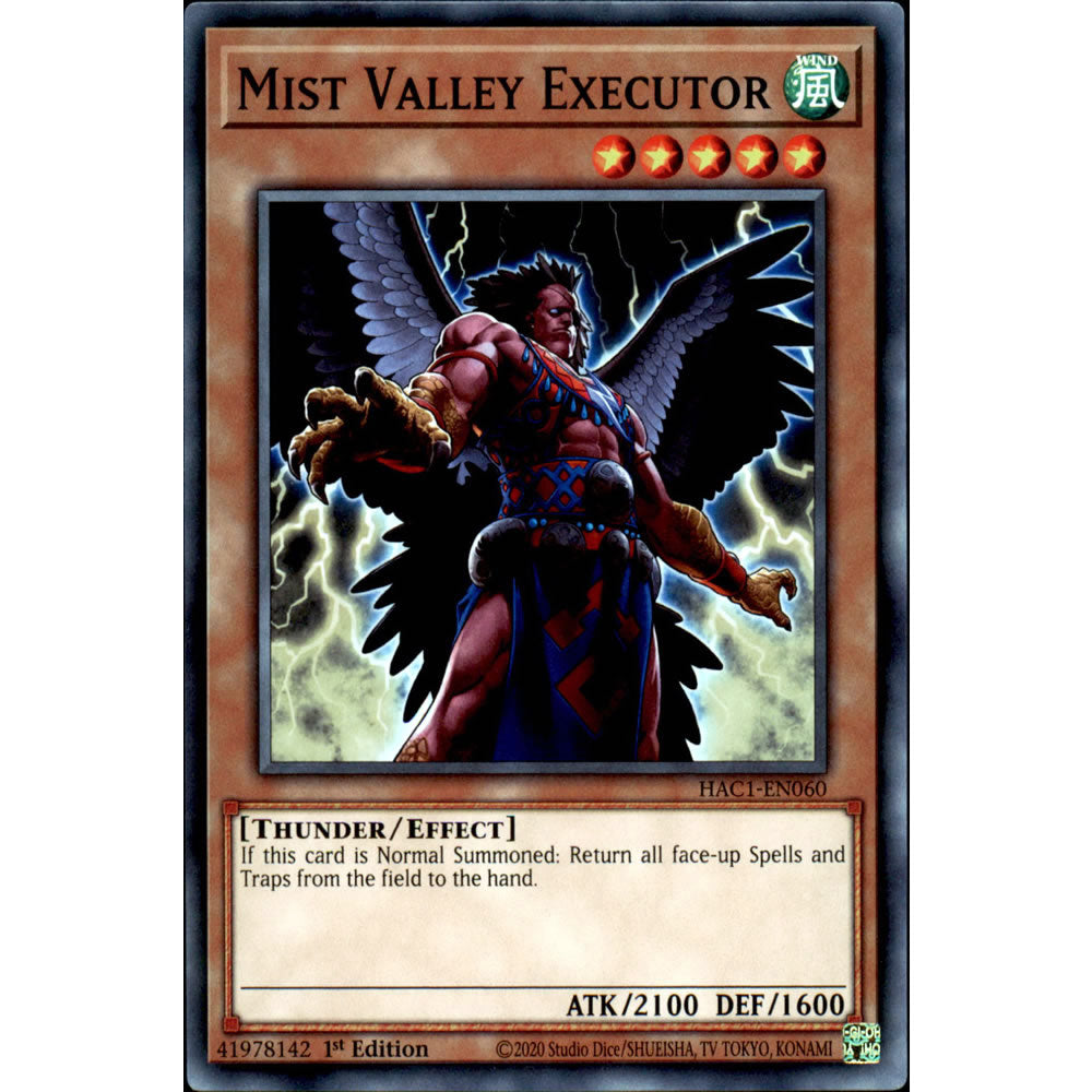 Mist Valley Executor HAC1-EN060 Yu-Gi-Oh! Card from the Hidden Arsenal: Chapter 1 Set