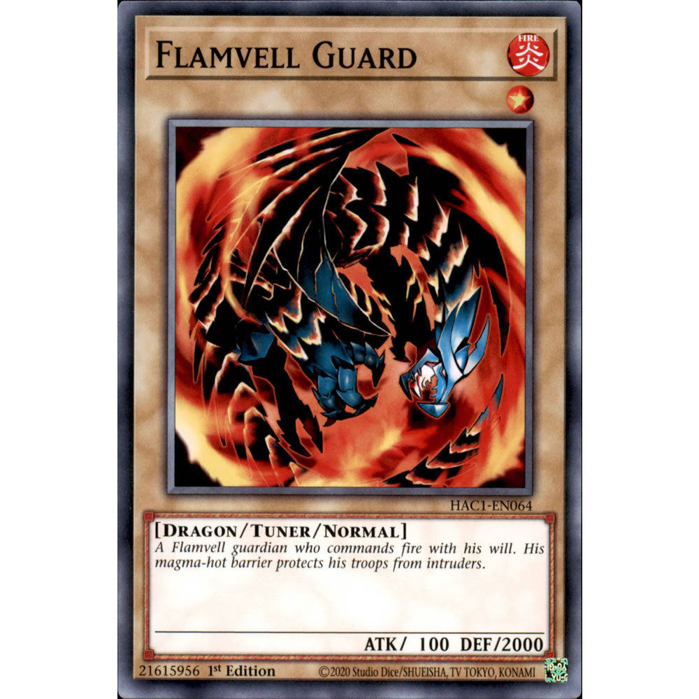 Flamvell Guard HAC1-EN064 Yu-Gi-Oh! Card from the Hidden Arsenal: Chapter 1 Set