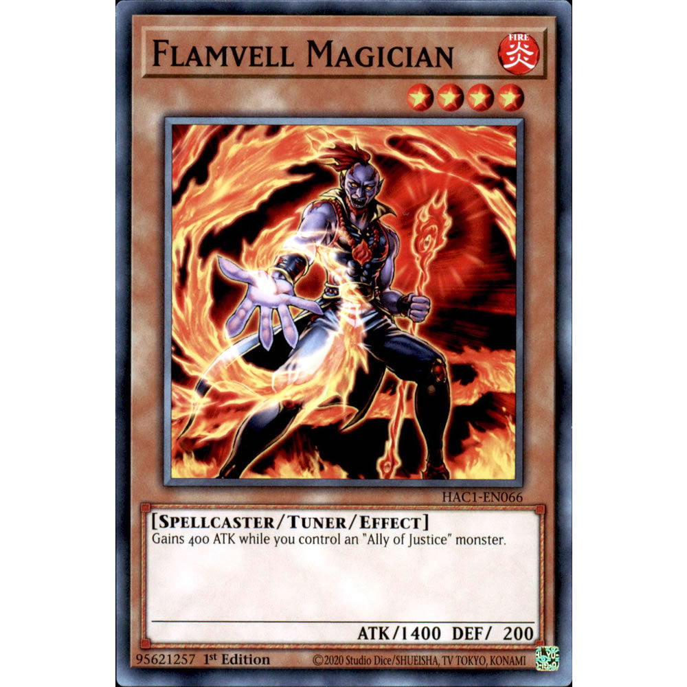 Flamvell Magician HAC1-EN066 Yu-Gi-Oh! Card from the Hidden Arsenal: Chapter 1 Set